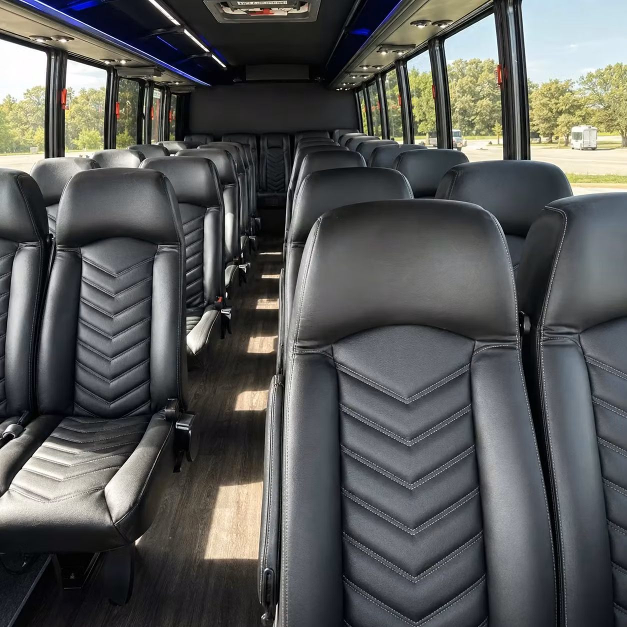 28 passenger minibus inside