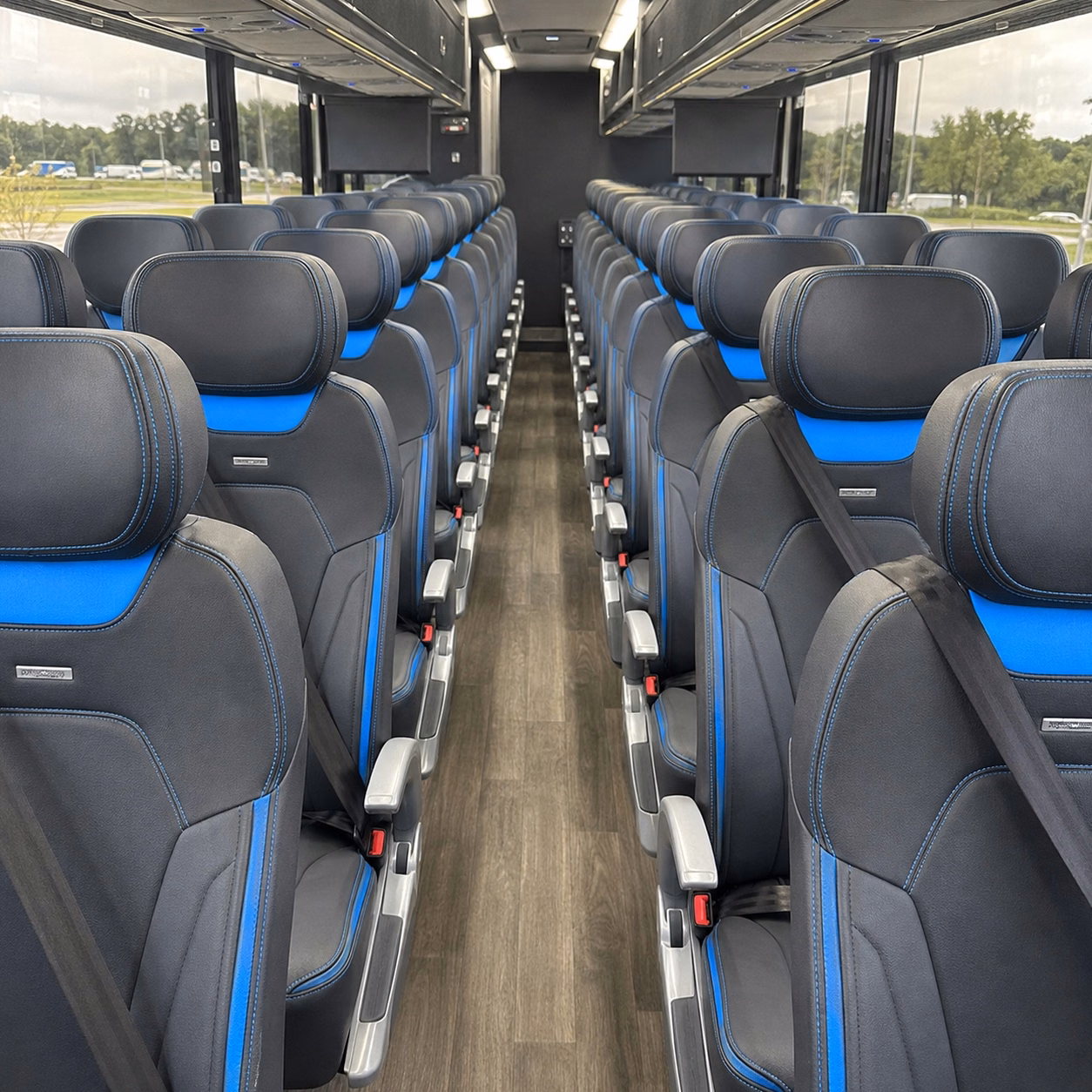 porterville 56 passenger charter bus rental