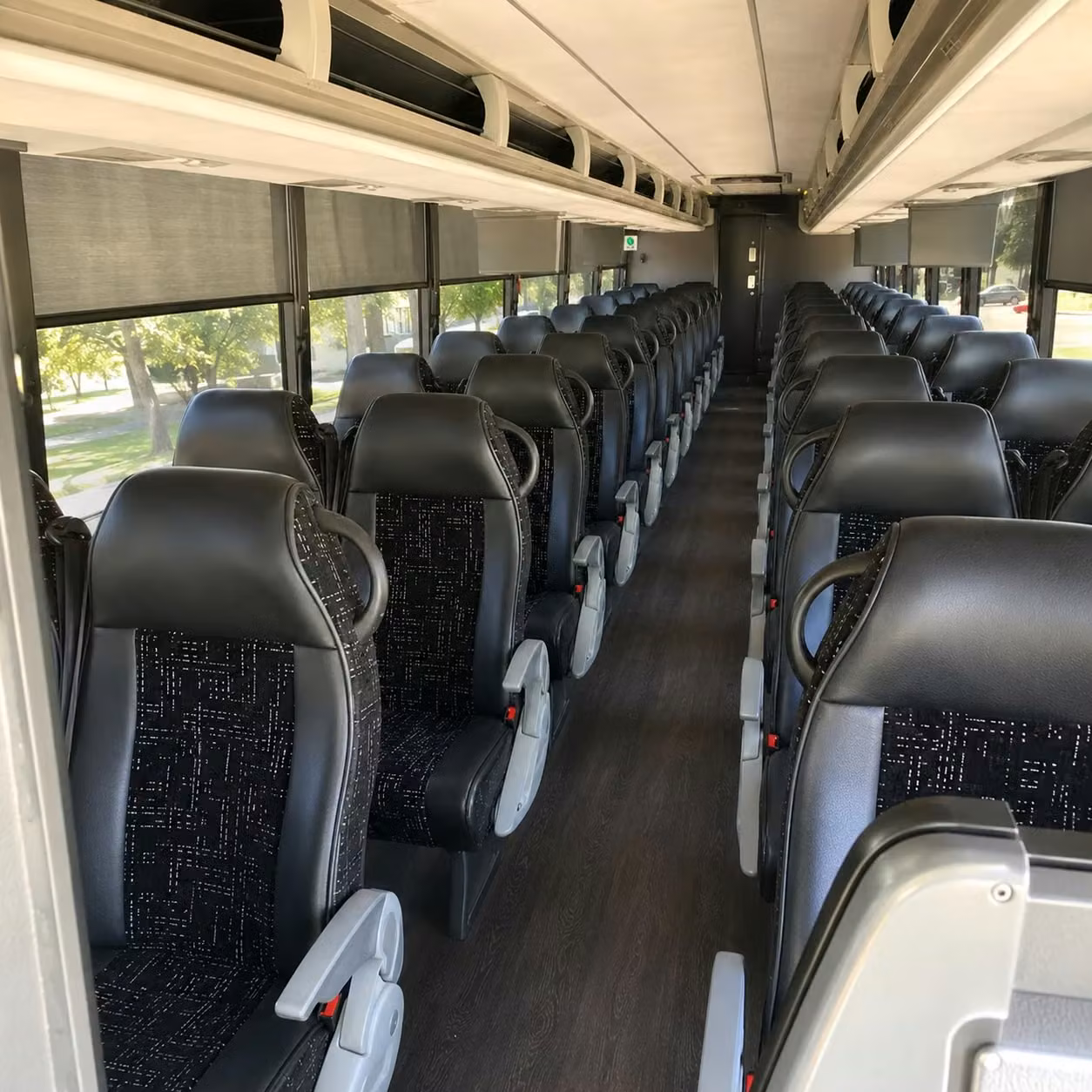 porterville charter bus interior
