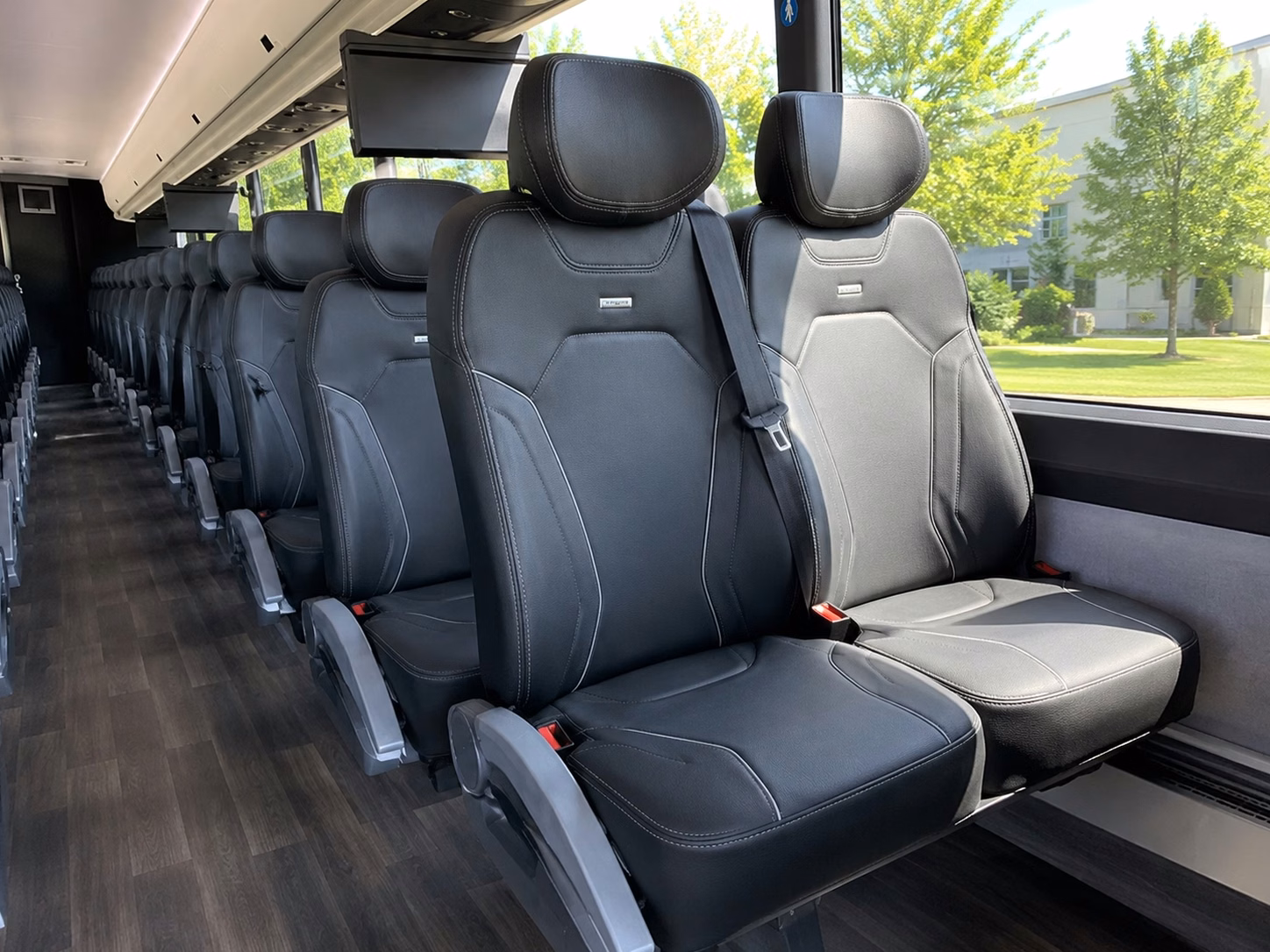 porterville charter bus rental interior